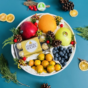 Hộp tròn Giáng sinh