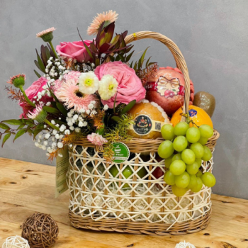 Giỏ hoa quả Làn tre