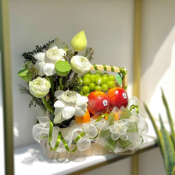 Giỏ hoa quả thăm viếng