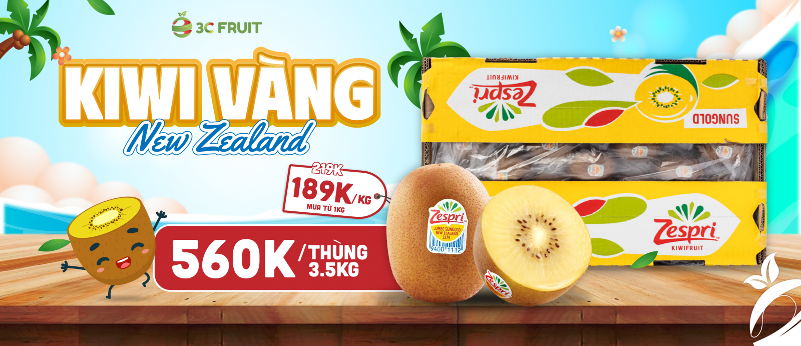 Kiwi Vàng Zespri New Zealand