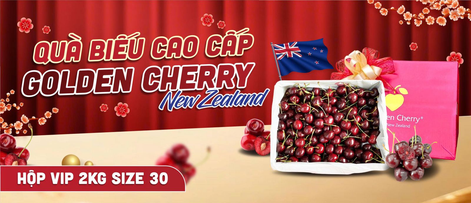 Hộp cherry New Zealand