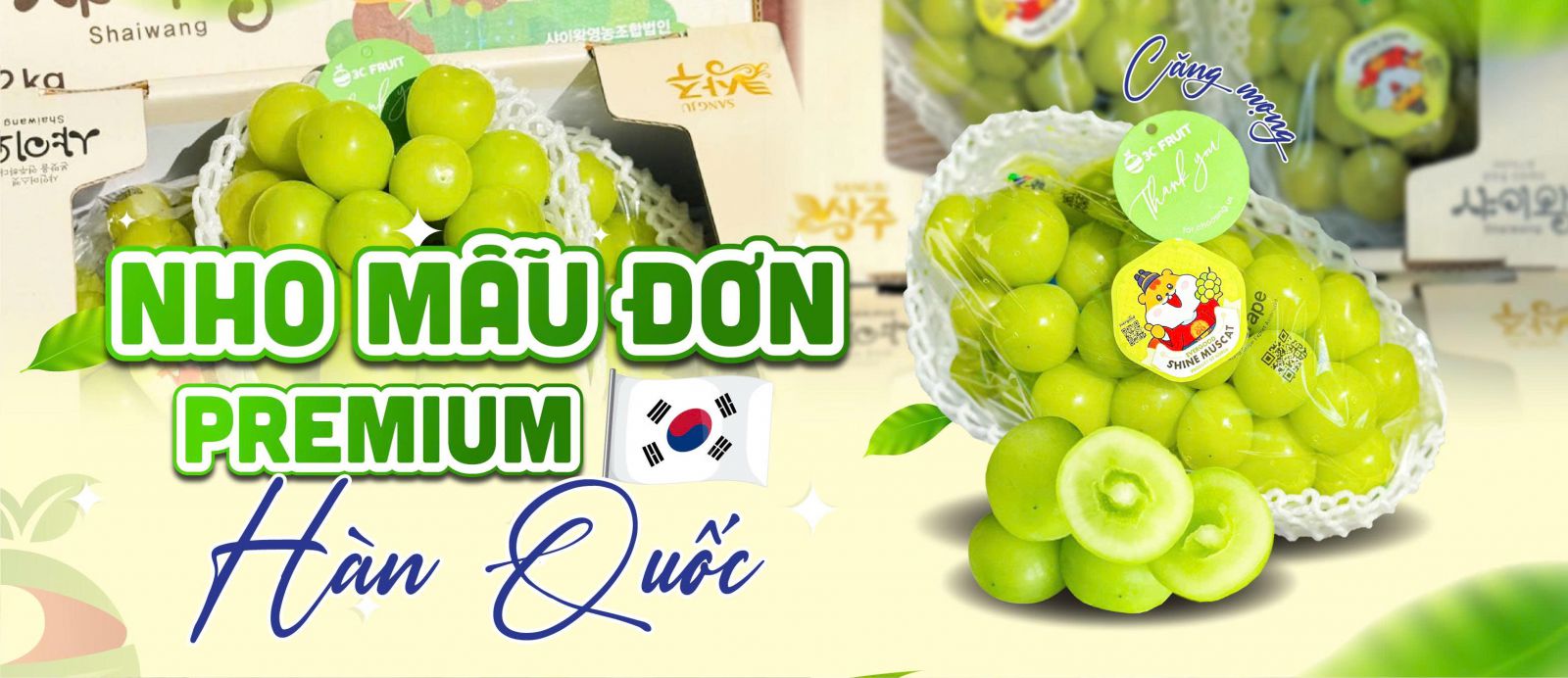 Nho mẫu đơn Hàn Quốc