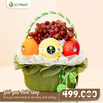 GIỎ HOA QUẢ CAO CẤP 499K